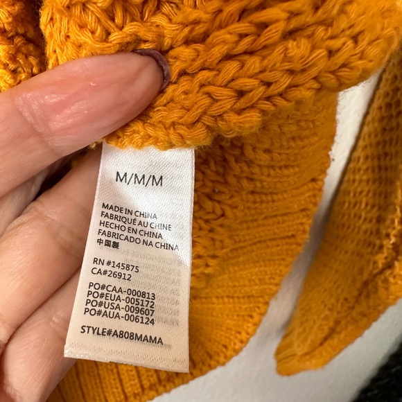 AMUSE SOCIETY Orange Knitted Medium Sweater - Picture 4 of 4